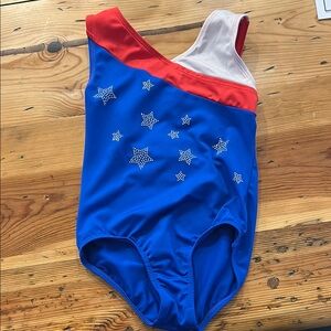 Cat & Jack Blue and Red Starry Leotard